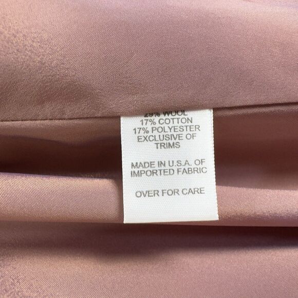 Vtg Bill Blass Jacket Womens 12 Pink Feminine Preppy Evening Bridgerton Fancy - Picture 12 of 16
